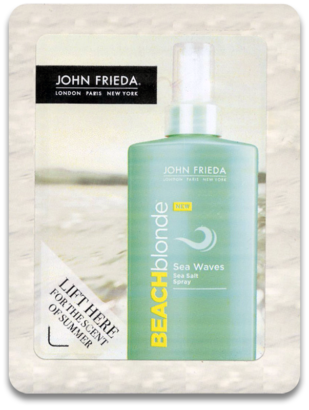 Scent-A-Peel promotional card for hair treatment